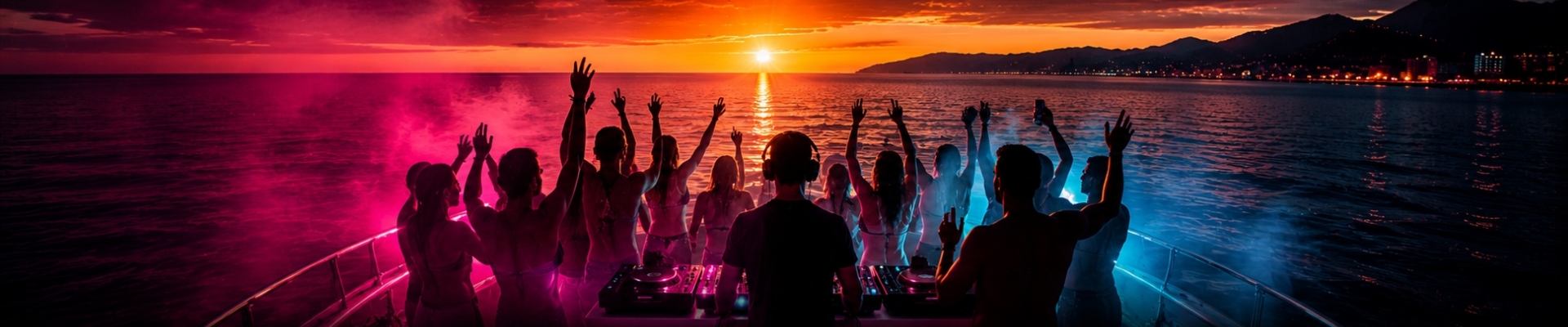 Sunset y music experiences a bordo en la costa de Almería
